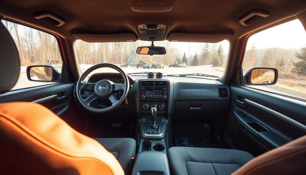 inspecting used jeep cherokee